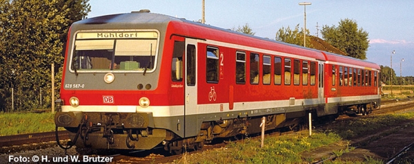 L163202 - Dieseltriebw., BR 628.4/928.4, 2-tlg., "Mühldorf", DB AG, Ep.V, verkehrsrot