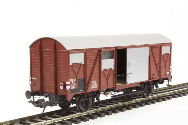 42244-01 - Güterwagen K4 SBB, PVC–Dach mit Schlusslicht