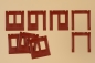 Preview: 80534 - Wände 2580A, 2580B, 2580C und 2580D rot