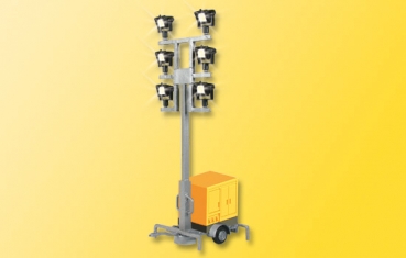H0 Leuchtgiraffe auf Anhänger mit 6 LEDs weiß, Best.Nr V1343