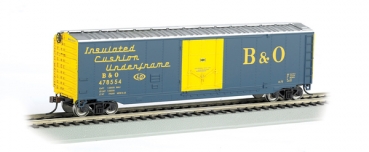 HO 50' Plug Door Box Car B & O Blue & Yellow Ba18015