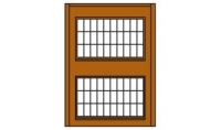 30174 - Two-Story Steel Sash Window
