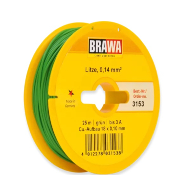 3153 - Litze 0,14 mm², grün