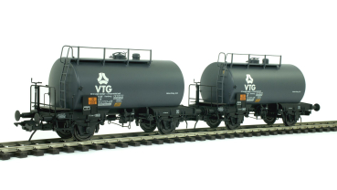 42310-10 - Zweiwagenset Kesselwagen, VTG, Epoche 4