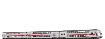 44564 - TWINDEXX Vario® IC2-Doppelstock-Wagenset DB AG, 3er-Einheit Ep.VI mit Beleuchtung Digital