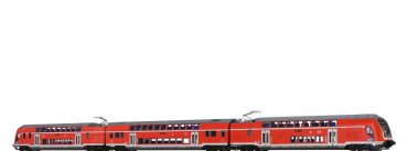 44593 - TWINDEXX Vario® Doppelstock-Triebzug DB AG, 3er-Set (Nürnberg Hbf) Ep.VI mit Sound Wechselstrom