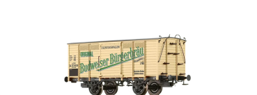 48041 - Gedeckter Güterwagen Gb "Budweiser Bürgerbräu" k.k.St.B. Ep.I