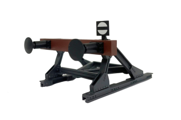 55066 - Prellbock B m. Puffer, Messing fertig montiert