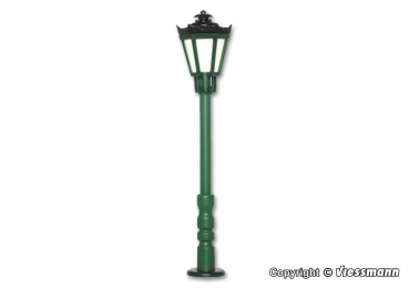 H0 Parklaterne grün, LED warmweiß, Best.Nr V6072