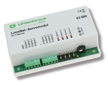 63500 - LocoNet-Servomodul