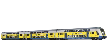 64545 - Doppelstock-Wagenset Metronom, 3er-Set (RE 3 Hamburg Hbf)