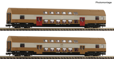 6260075 - 2-tlg. Set 2: Doppelstockwagen, DR
