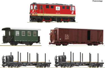 5550001 - 5-tlg. Zugset: Diesellokomotive 2095 005-1 mit GmP, ÖBB mit Sound