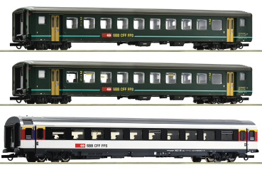 6200022 - 3-tlg. Set 1: „Bözberg Interregio“, SBB Ep.VI