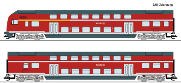 6280008 - 2-tlg. Set 1: Doppelstockwagen, DB AG