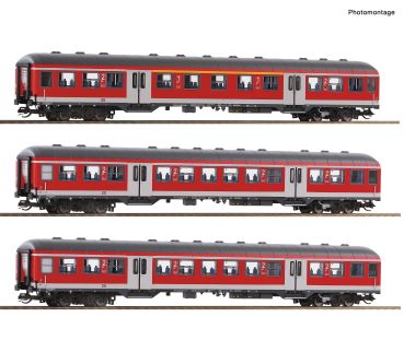 6280021 - 3-tlg. Set: Nahverkehrswagen, DB AG