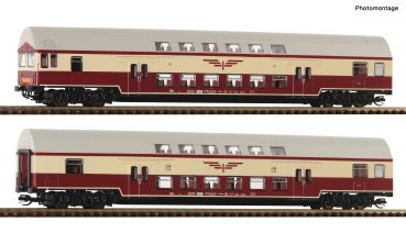 6280045 - 2-tlg. Set 1: Doppelstockwagen „Sputnik“, DR