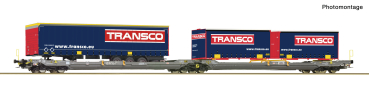 6600113 - Doppeltaschen-Gelenkwagen T3000e, HUPAC