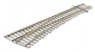 SL-E1096 - H0 Code 75 Weiche 12° links mit Betonschwellen