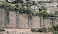Stützmauer geschnittener Stein C1259