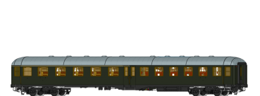 58012 - PERSONENWAGEN ABYMGF-51 DER DB Ep.III mit Beleuchtung