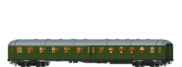 58028 - PERSONENWAGEN ABYMB 411 DER DB Ep.IV mit Beleuchtung Wechselstrom