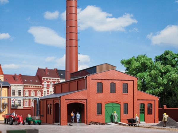 11431 - Heizhaus mit Schornstein