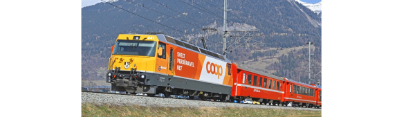 1659 181 - RhB Ge 4/4 III 641 Werbelok „Coop“ H0 DC/ 2L-GS