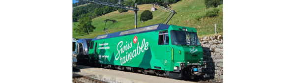 1259 344 - MOB Ge 4/4 8004 Werbelok "Swisstainable" mit Sound
