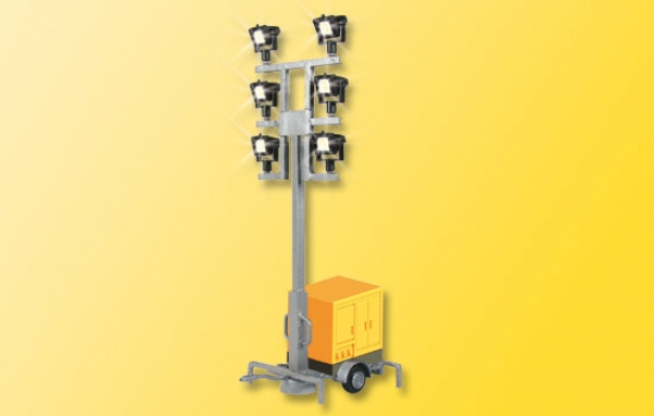 H0 Leuchtgiraffe auf Anhänger mit 6 LEDs weiß, Best.Nr V1343