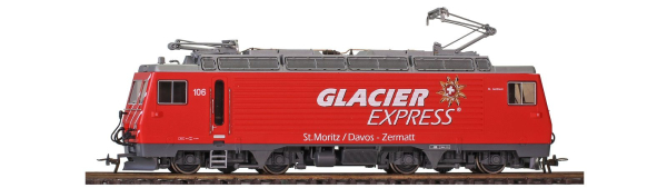 1662 256 - MGB HGe 4/4 II 106 Universallok „Glacier Express“