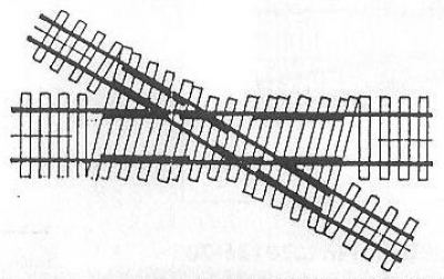 20635-70 - Zweispurkreuzung Bausatz TT/TTe 30° Code70