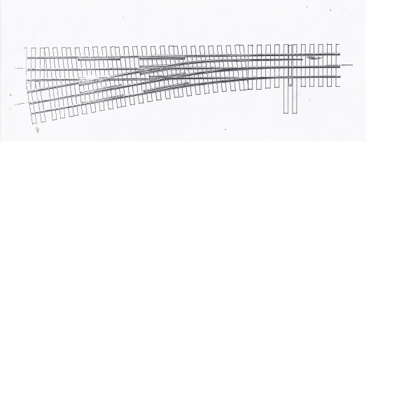 20902-70 - Zweispurweiche HO/HOe 9,5°