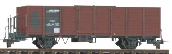 2251 123   RhB E 6633 Hochbordwagen Blechtafel terrabraun