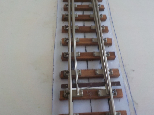 Om Weiche 1 : 7,5 rechts, R=1300 mm alte Ausführung Bausatz, Best.-Nr 20377