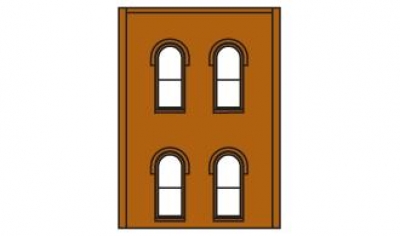 30108 - Two-Story Arched 4-Window