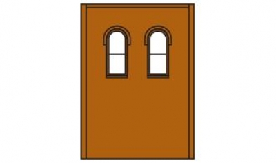 30109 - Two-Story Arched 2-Window (High)