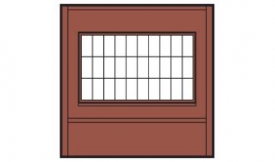 30173 - Dock Level Steel Sash Window