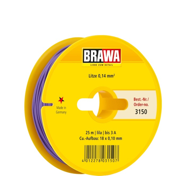 3150 - Litze 0,14 mm², lila