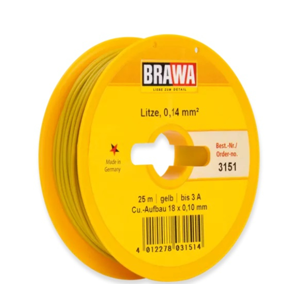 3151 - Litze 0,14 mm², gelb