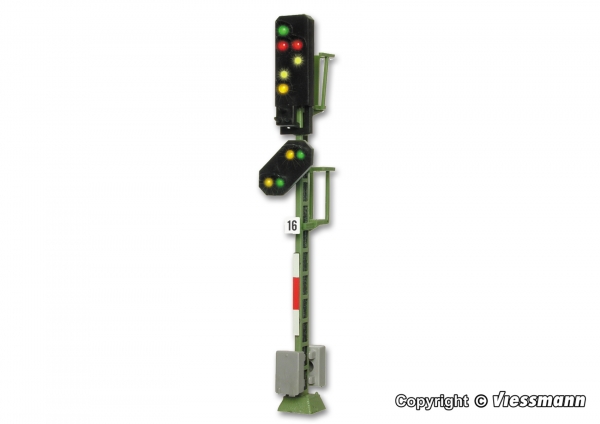 H0 Licht Ausfahrsignal mit Vorsignal, Best.Nr V4016