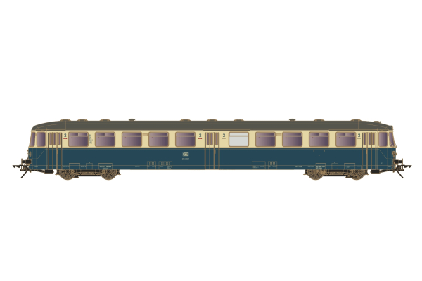 40416-04 - Steuerwagen BR 815 813-1, DB, Epoche 4, blau-beige