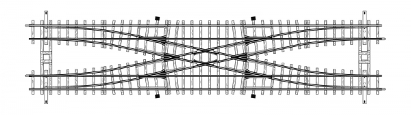 4214 000 - 12° Doppelgleisverbindung