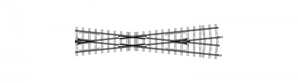 4219 000 - 12° Kreuzung gekürzt, 182 mm