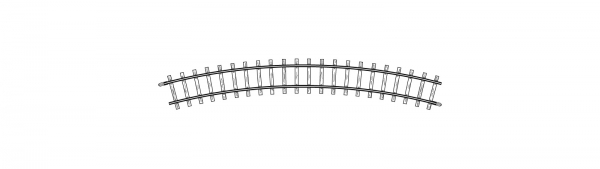 4230 000 - Gebogenes Gleis, R 330 mm, 30°