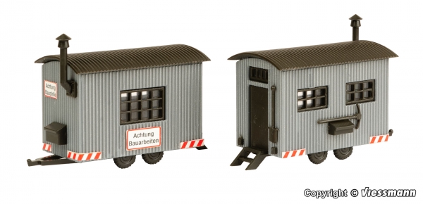 45722 - H0 Bauwagen, 2 Stück