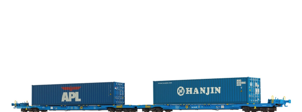 48110 - Containerwagen Sffggmrrss36 "APL / HANJIN" AAE Ep.VI