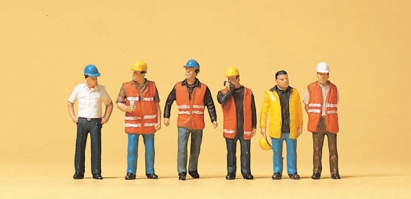 10420 - Arbeiter mit Warnweste 6 teilig