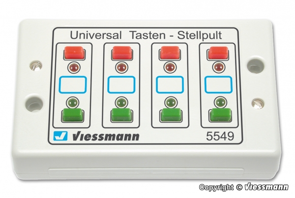 Universal-Tasten-Stellpult, rückmeldefähig, 2-begriffig, Best.Nr V5549