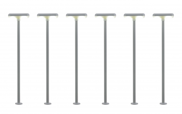 H0 Bahnsteigleuchte, 2 LEDs weiß 5+1, Best.Nr V63646